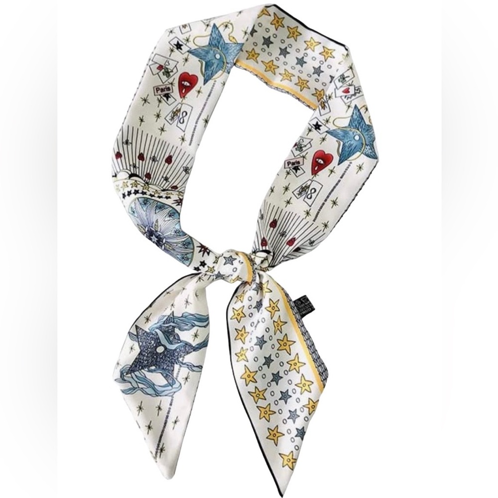Two Tarot Star Thin Purse Scarves / Hair Bands / Scarves - #855